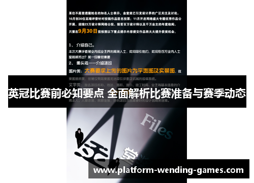 英冠比赛前必知要点 全面解析比赛准备与赛季动态 英冠比赛前必知要点 全面解析比赛准备与赛季动态